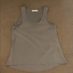 Everlane Silk Tank in Slate S